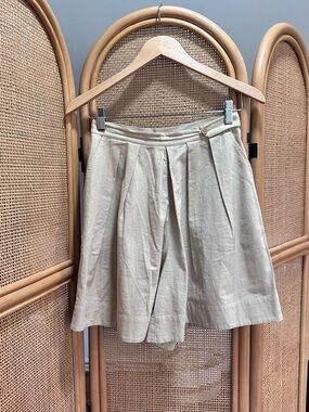 Free People High-Waist Pleated Khaki Short